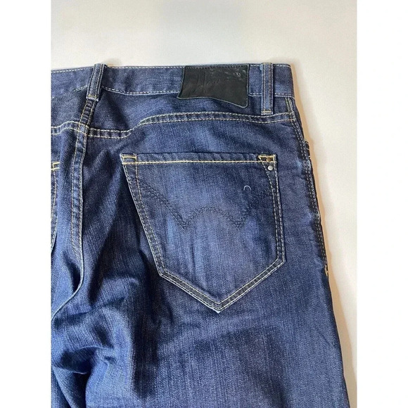 Howe Men’s Medium Wash Size 34 Denim Jeans Button Fly - Picture 10 of 10